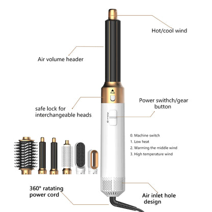 NoirBeauty™ 6-in-1 ionic Hair Tool
