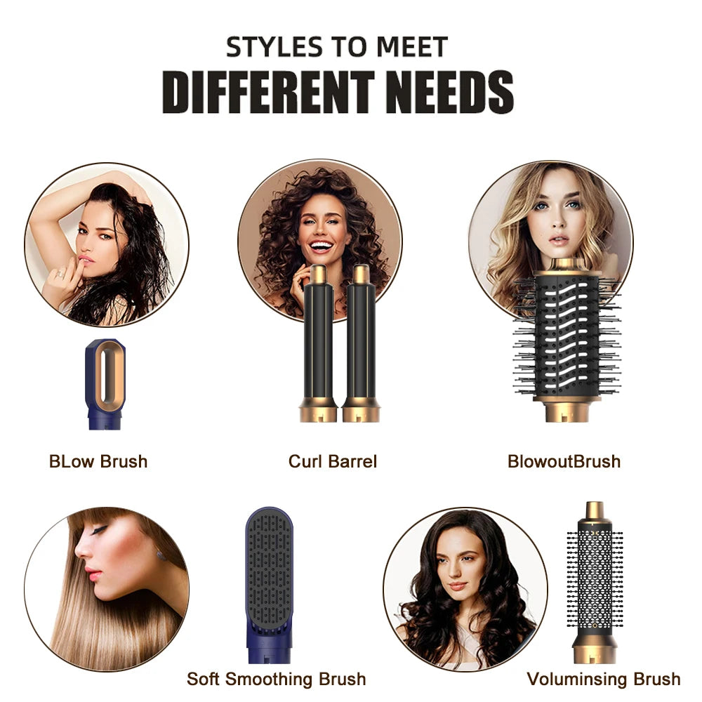 NoirBeauty™ 6-in-1 ionic Hair Tool
